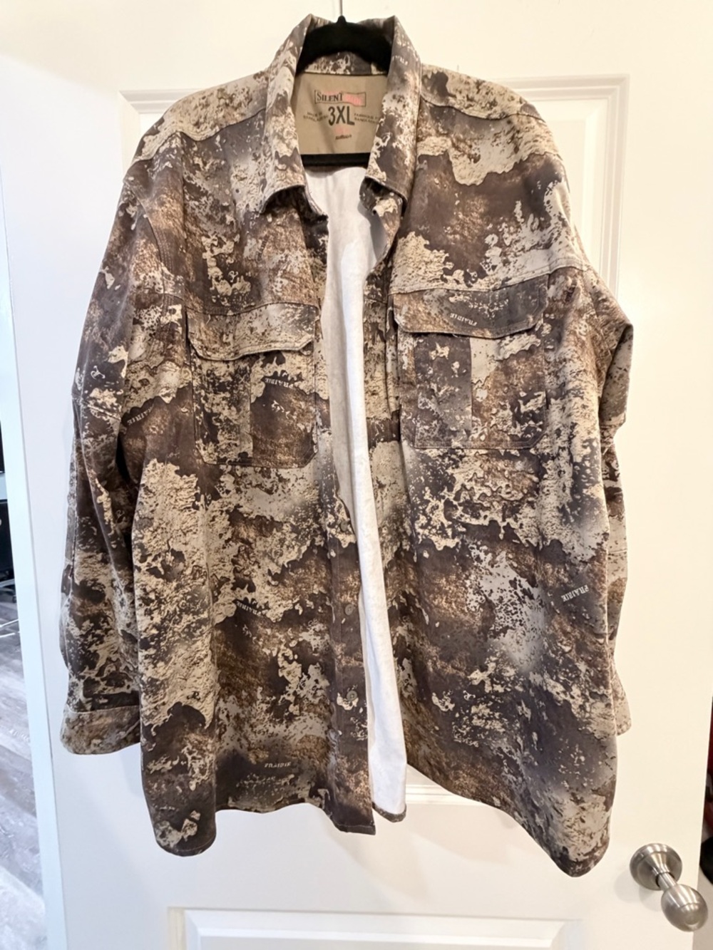 Red Head Camouflage Overshirt - Brown & Cream